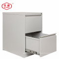 Personnaliser la poudre enduit 2 tiroir armoire de stockage en acier